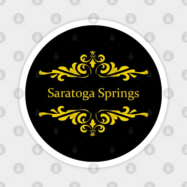 Saratoga Springs Upstate New York Magnet by sewandtell